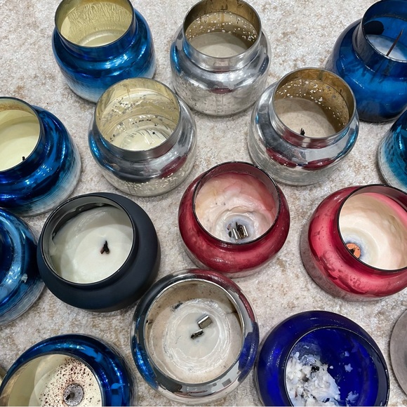 Various empty Capri Blue Anthropologie candle vessels - Picture 3 of 5